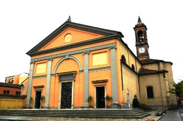 Vista frontale della chiesa San Vittore martire
